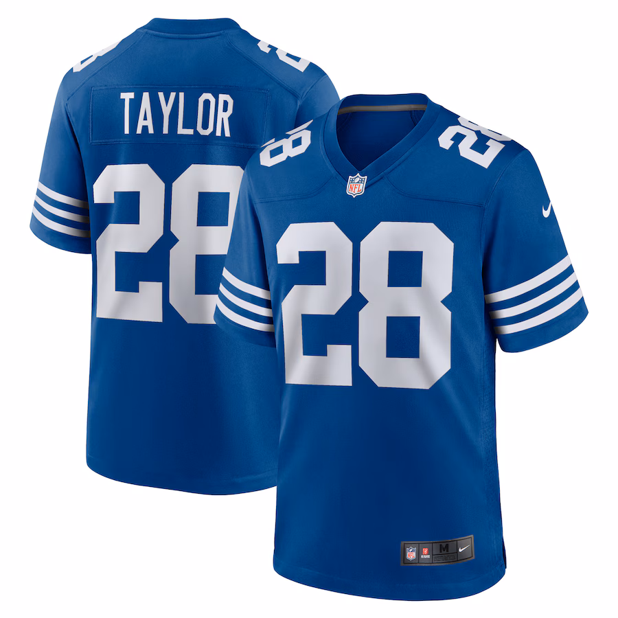 Men's Indianapolis Colts Jonathan Taylor Nike Royal Game Player Jersey - Puhuasuan