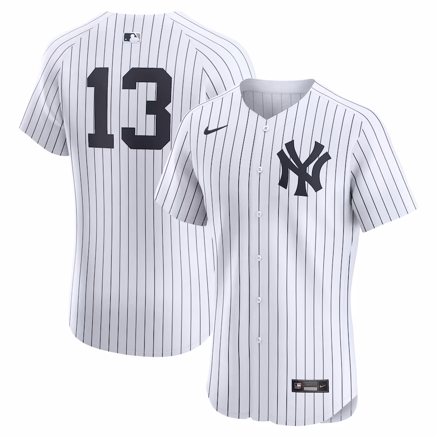 Men's New York Yankees Jazz Chisholm Jr. Nike White Home Elite Player Jersey - Puhuasuan