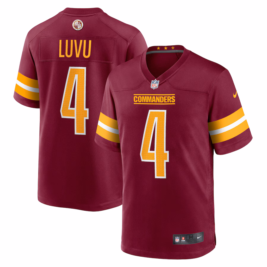 Men's Washington Commanders Frankie Luvu Nike  Burgundy  Game Jersey - Puhuasuan