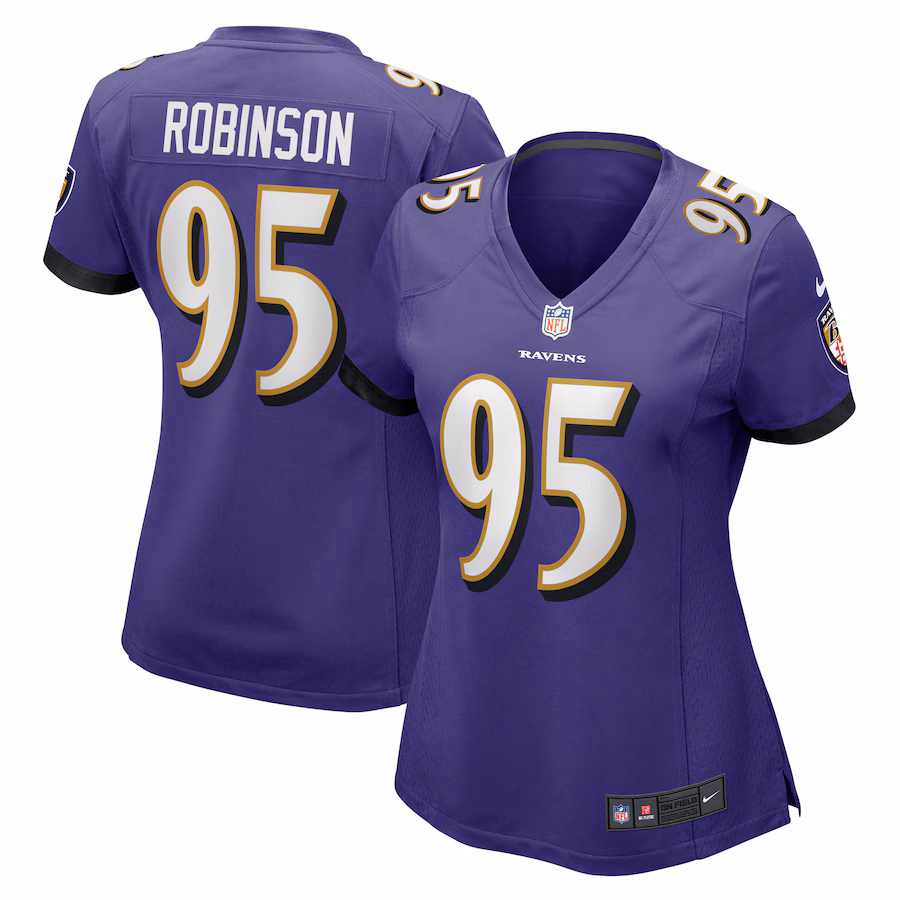 Women's Baltimore Ravens Tavius Robinson Nike Purple Game Jersey - Puhuasuan