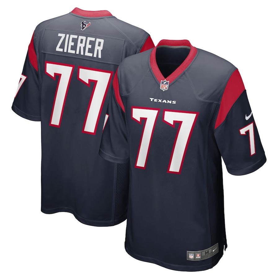 Men's Houston Texans Kilian Zierer Nike Navy Team Game Jersey - Puhuasuan
