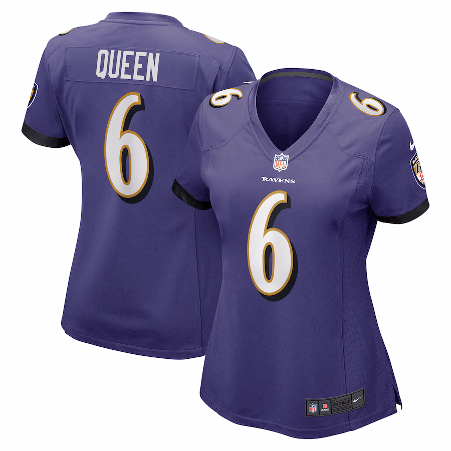 Women's Baltimore Ravens Patrick Queen Nike Purple Game Player Jersey - Puhuasuan
