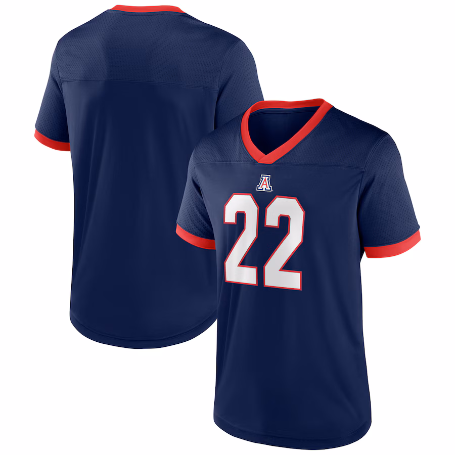 Men's Navy Arizona Wildcats The Cut Football Jersey - Puhuasuan