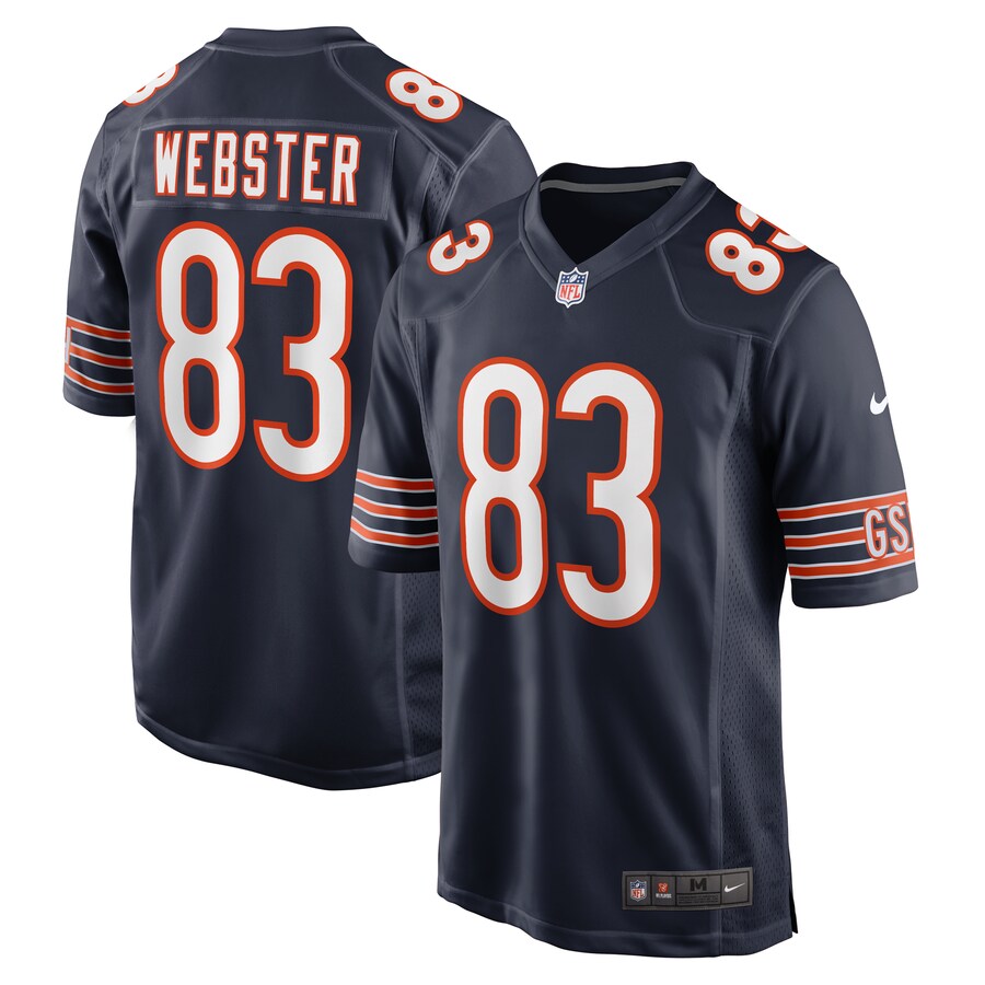 Men's Chicago Bears Nsimba Webster Nike  Navy Team Game Jersey - Puhuasuan