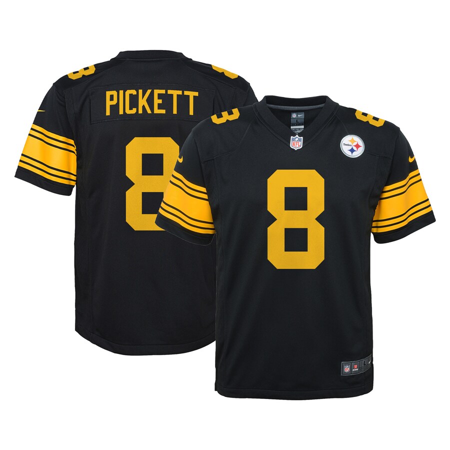 Youth Pittsburgh Steelers Kenny Pickett Nike Black Game Jersey - Puhuasuan
