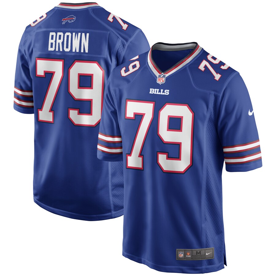 Men's Buffalo Bills Ruben Brown Nike Royal Game Retired Player Jersey - Puhuasuan