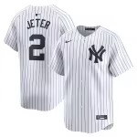 Men's New York Yankees Derek Jeter Nike White Home Limited Player Jersey - Puhuasuan