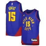 Youth Denver Nuggets Nikola Jokic Jordan Brand Blue Swingman Jersey - Statement Edition - Puhuasuan
