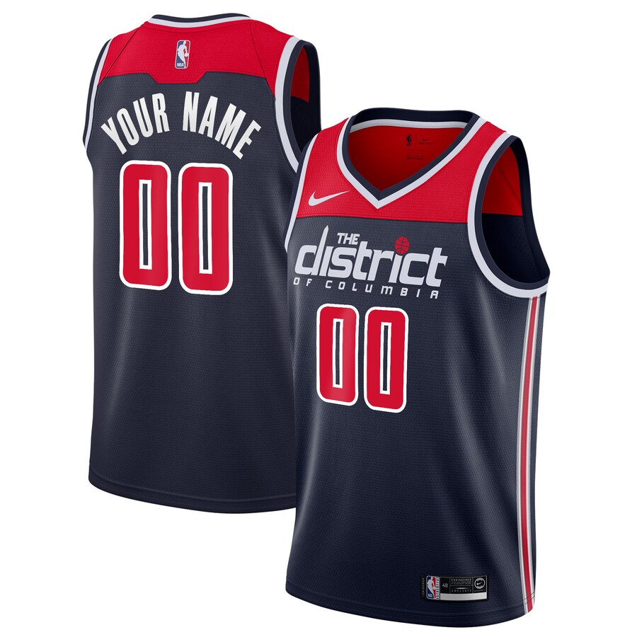 Men's Washington Wizards Nike Navy 2019/20 Custom Swingman Jersey - Statement Edition - Puhuasuan