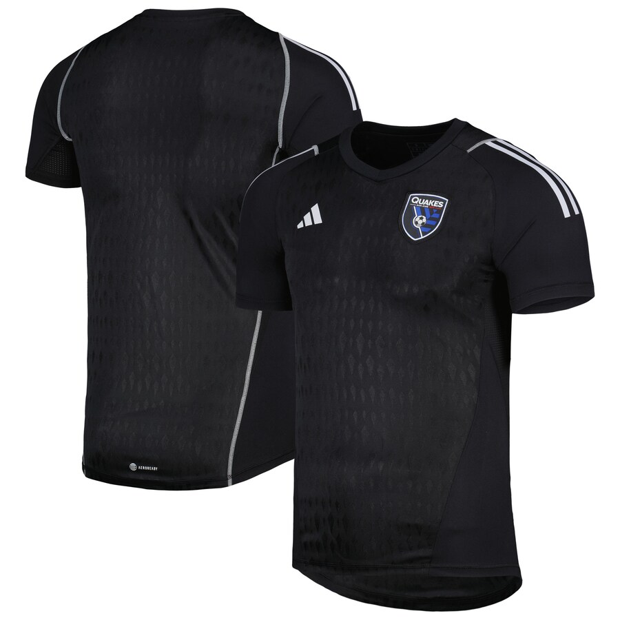 Men's San Jose Earthquakes adidas Black 2023 Replica Goalkeeper Jersey - Puhuasuan