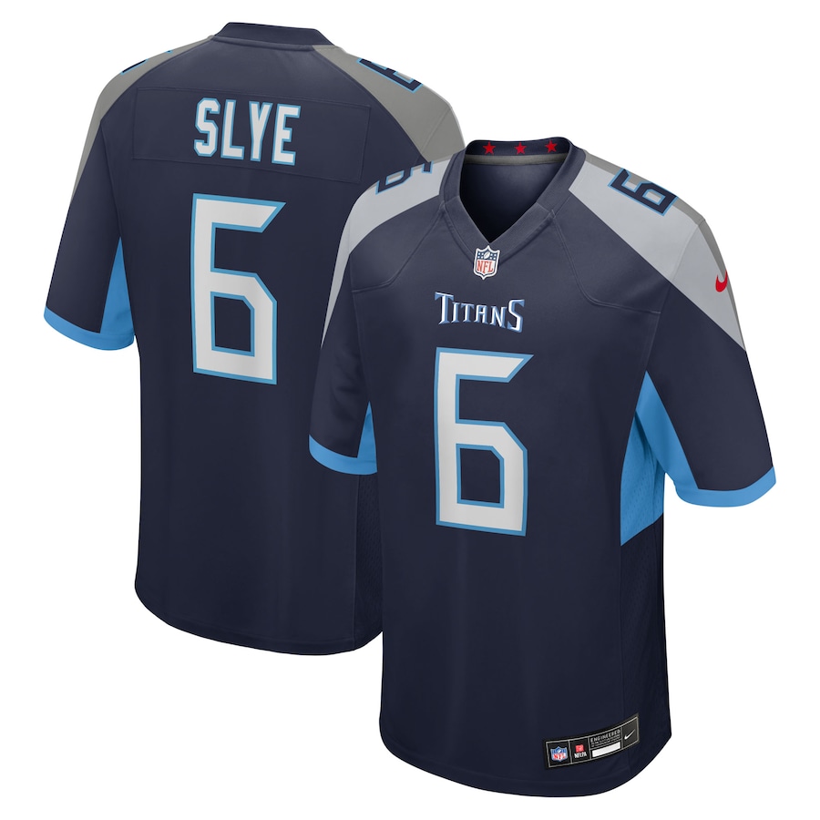 Men's Tennessee Titans Joey Slye Nike Navy Team Game Jersey - Puhuasuan