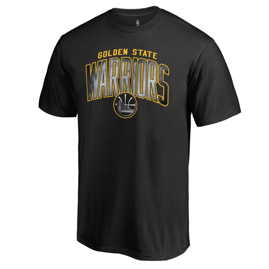 Men's Golden State Warriors Black Arch Smoke T-Shirt - Puhuasuan
