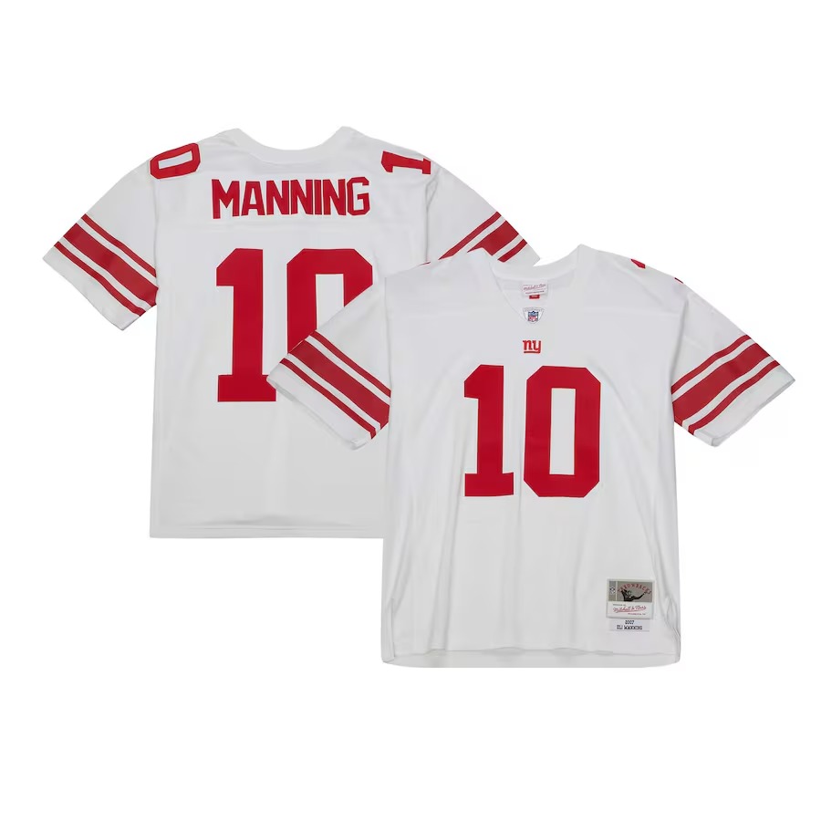Men's New York Giants Eli Manning Mitchell & Ness White Legacy Replica Jersey - Puhuasuan