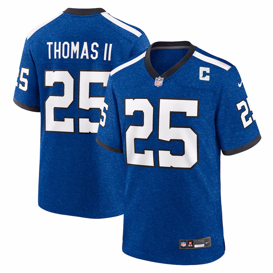 Men's Indianapolis Colts Rodney Thomas II Nike Royal Indiana Nights Alternate Game Jersey - Puhuasuan