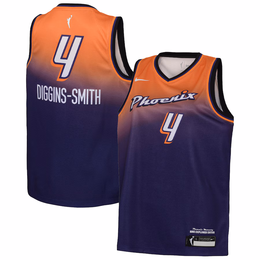 Youth Phoenix Mercury Skylar Diggins-Smith Nike Purple 2021 Explorer Edition Victory Player Jersey - Puhuasuan