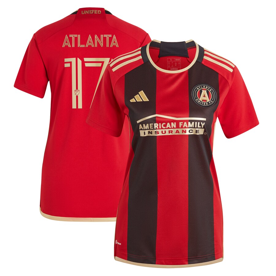 Women's Atlanta United FC adidas Black 2023 The 17s' Kit Replica Jersey - Puhuasuan