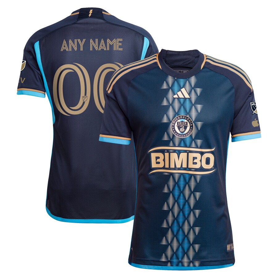Men's Philadelphia Union  adidas Navy 2024 The XV Kit Authentic Custom Jersey - Puhuasuan