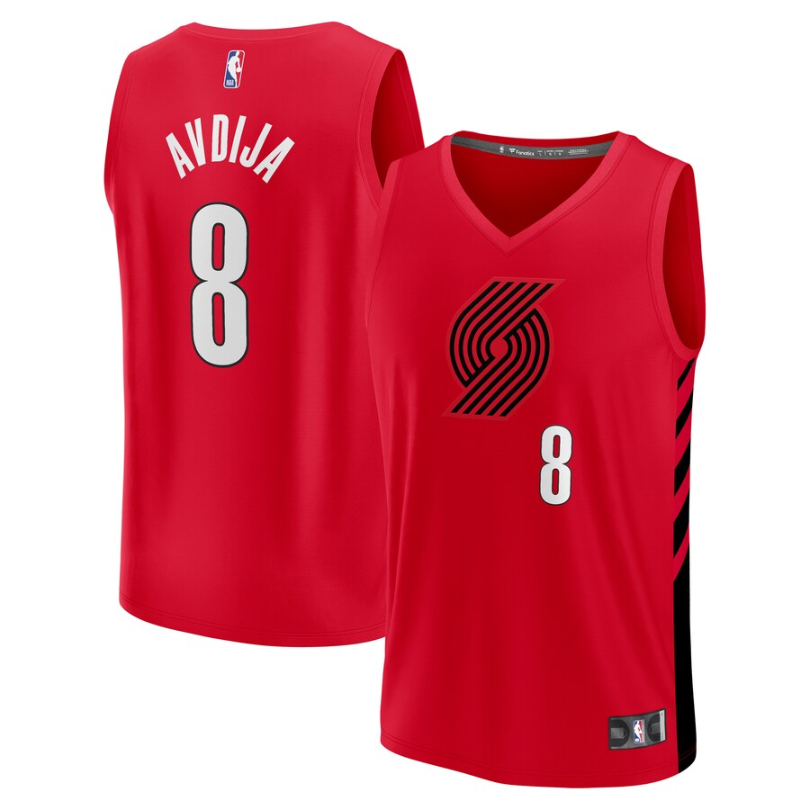 Youth Portland Trail Blazers Deni Avdija Fanatics Red Fast Break Player Jersey - Statement Edition - Puhuasuan