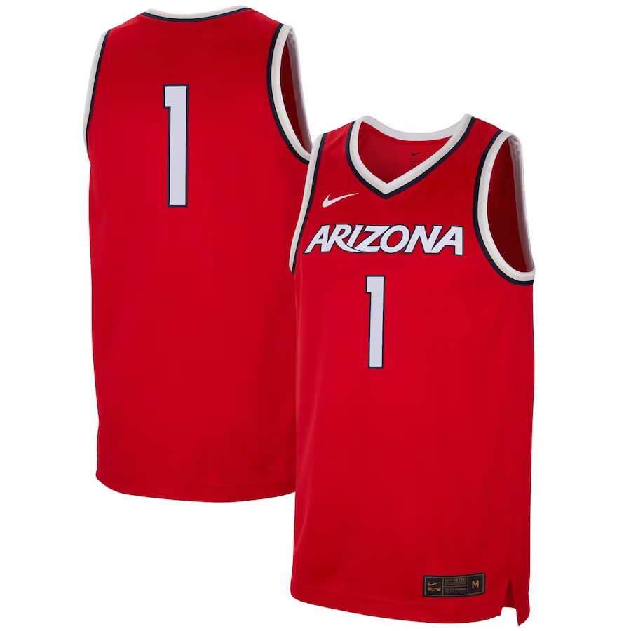 #1 Arizona Wildcats Nike Replica Jersey - Red - Puhuasuan