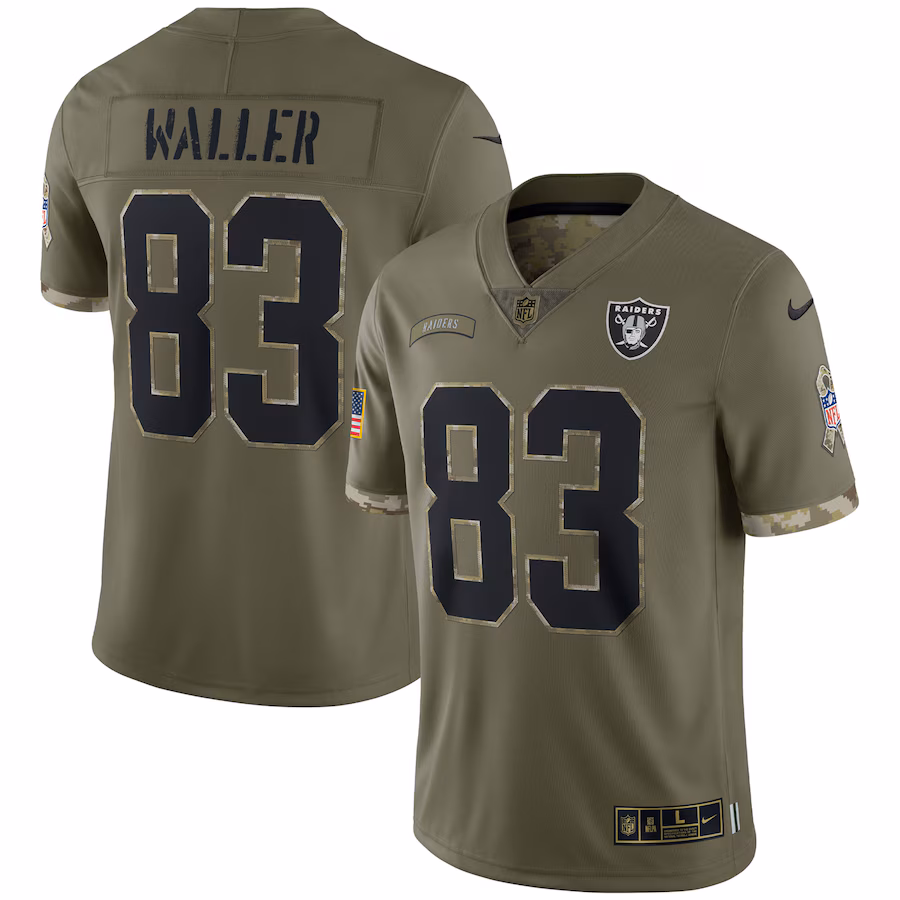 Men's Las Vegas Raiders Darren Waller Nike Olive Salute To Service Limited Jersey - Puhuasuan
