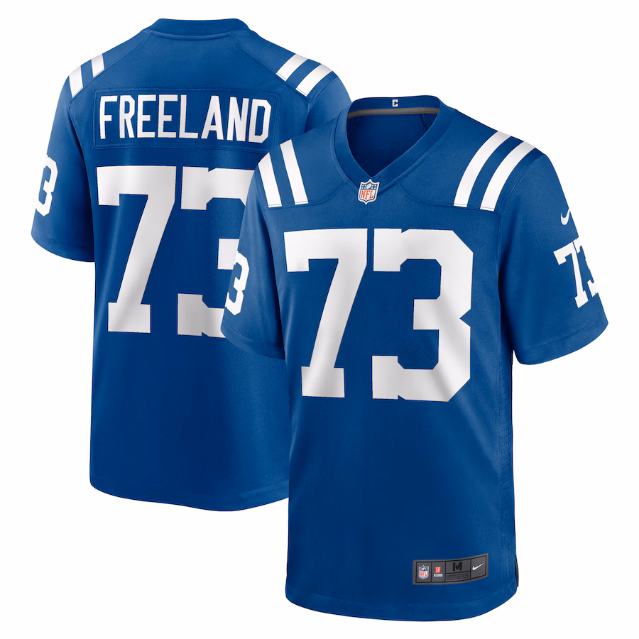 Men's Indianapolis Colts Blake Freeland Nike  Royal Team Game Jersey - Puhuasuan