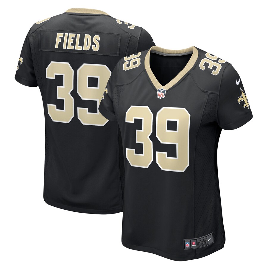 Women's New Orleans Saints DaMarcus Fields Nike Black Game Player Jersey - Puhuasuan