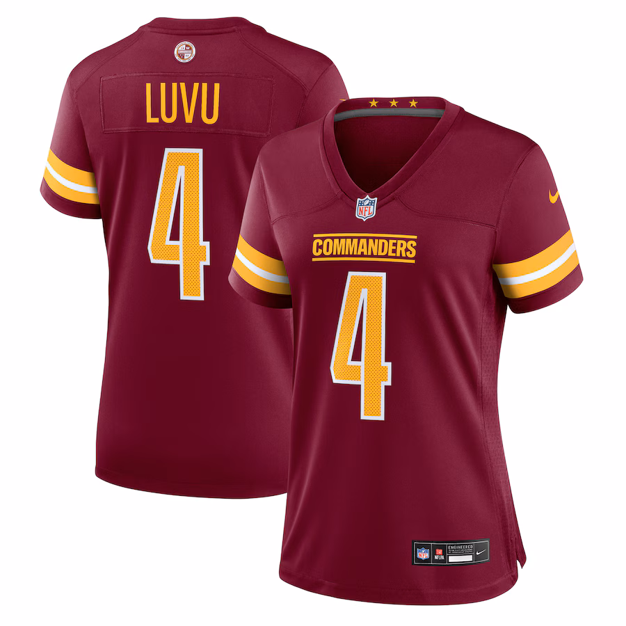 Women's Washington Commanders Frankie Luvu Nike Burgundy Game Jersey - Puhuasuan