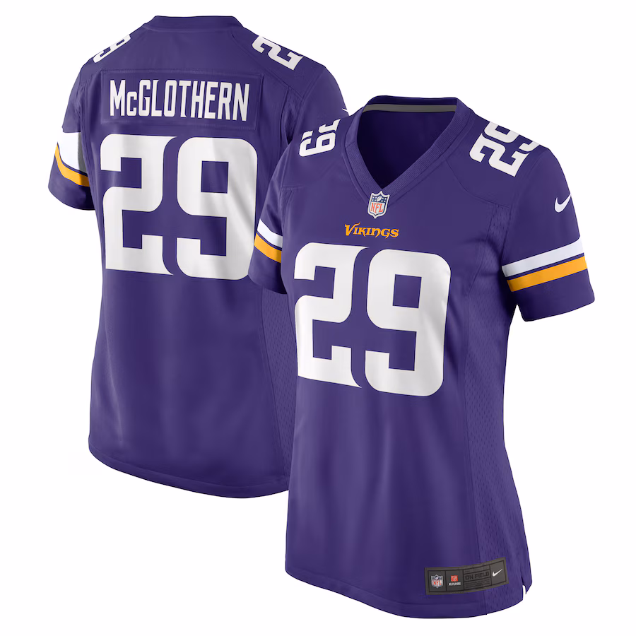 Women's Minnesota Vikings Dwight McGlothern Nike Purple Game Jersey - Puhuasuan