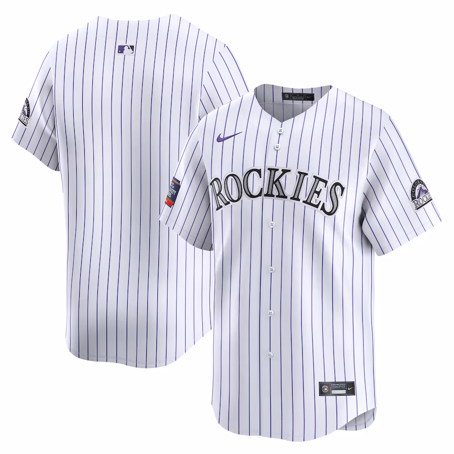 Men's Colorado Rockies  Nike White 2024 MLB World Tour Mexico City Series Home Limited Jersey - Puhuasuan