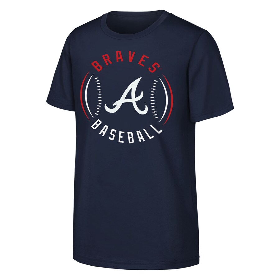 Youth Atlanta Braves Navy Golden Glove T-Shirt - Puhuasuan