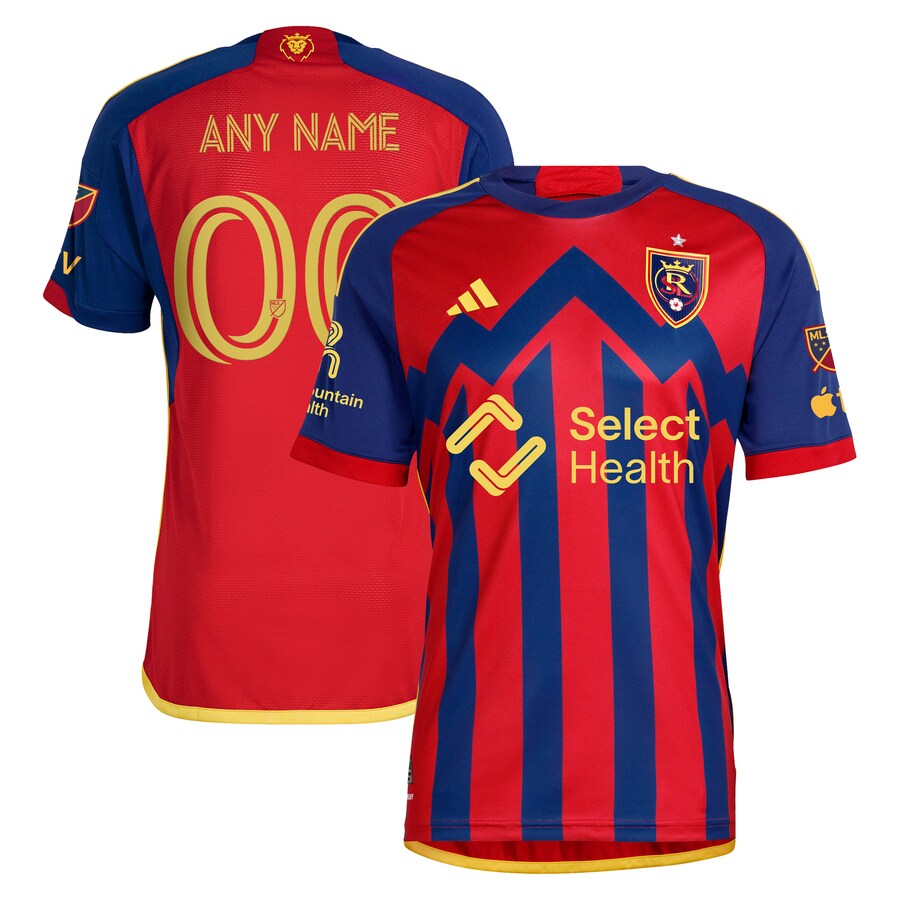 Men's Real Salt Lake  adidas Red 2024 Peak Utah Authentic Custom Jersey - Puhuasuan