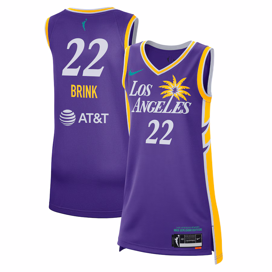 Unisex Los Angeles Sparks Cameron Brink Nike Purple Explorer Edition Victory Player Jersey - Puhuasuan