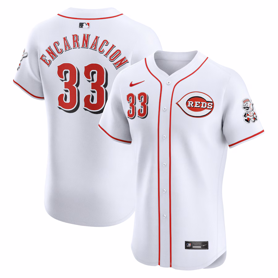 Men's Cincinnati Reds Christian Encarnacion-Strand Nike White Home Elite Player Jersey - Puhuasuan