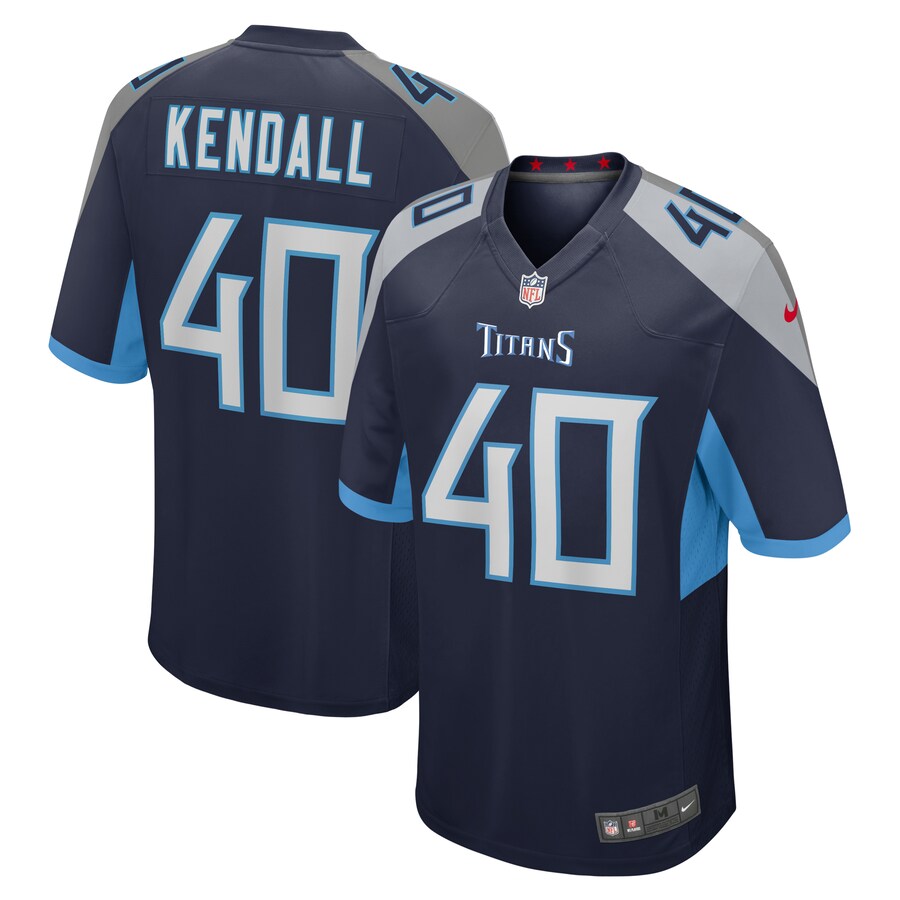 Men's Tennessee Titans Anthony Kendall Nike  Navy Team Game Jersey - Puhuasuan