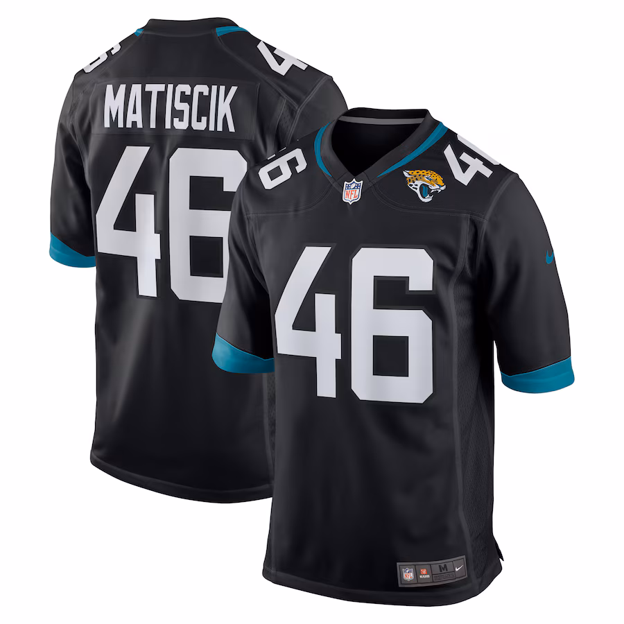 Men's Jacksonville Jaguars Ross Matiscik Nike Black Game Jersey - Puhuasuan