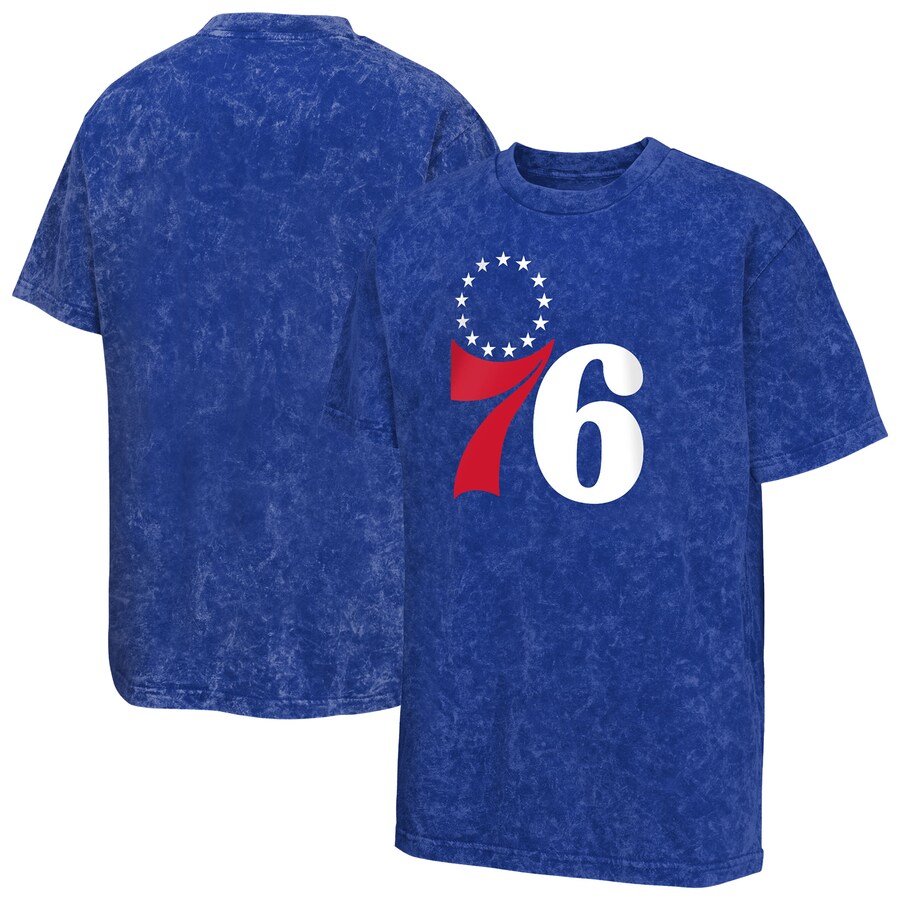 Youth Philadelphia 76ers  Royal Rugged Defense T-Shirt - Puhuasuan