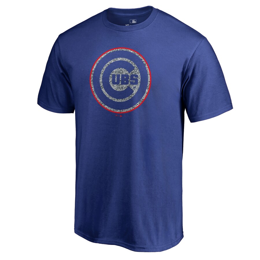 Men's Chicago Cubs Royal Static Logo T-Shirt - Puhuasuan