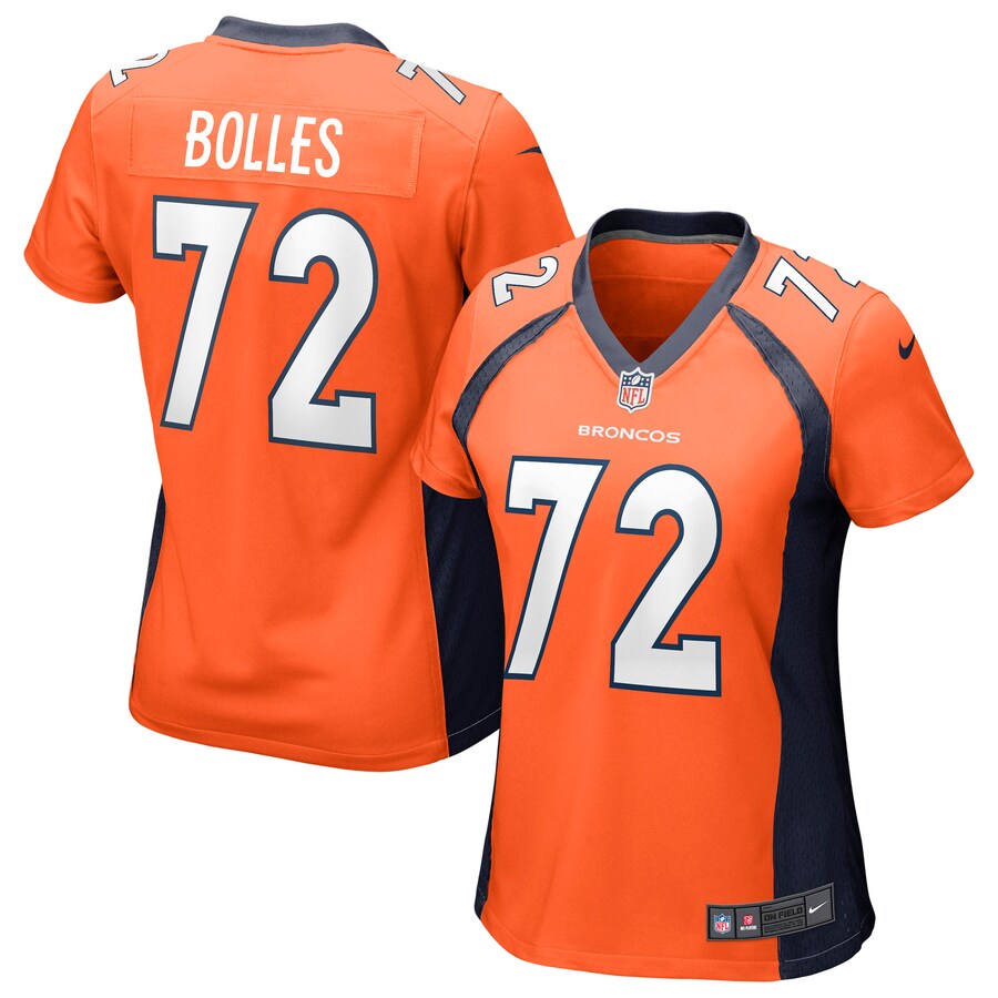 Women's Denver Broncos Garett Bolles Nike Orange Game Jersey - Puhuasuan