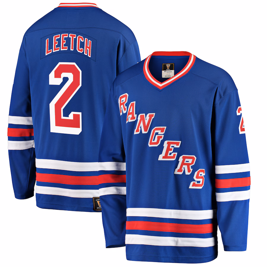 Men's New York Rangers Brian Leetch Fanatics Blue Premier Breakaway Retired Player Jersey - Puhuasuan
