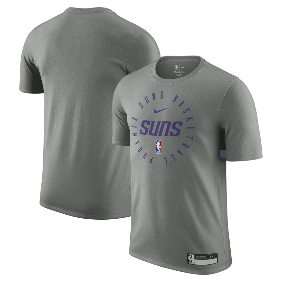 Men's Phoenix Suns Nike Gray 2024/25 Legend On-Court Practice Performance T-Shirt - Puhuasuan