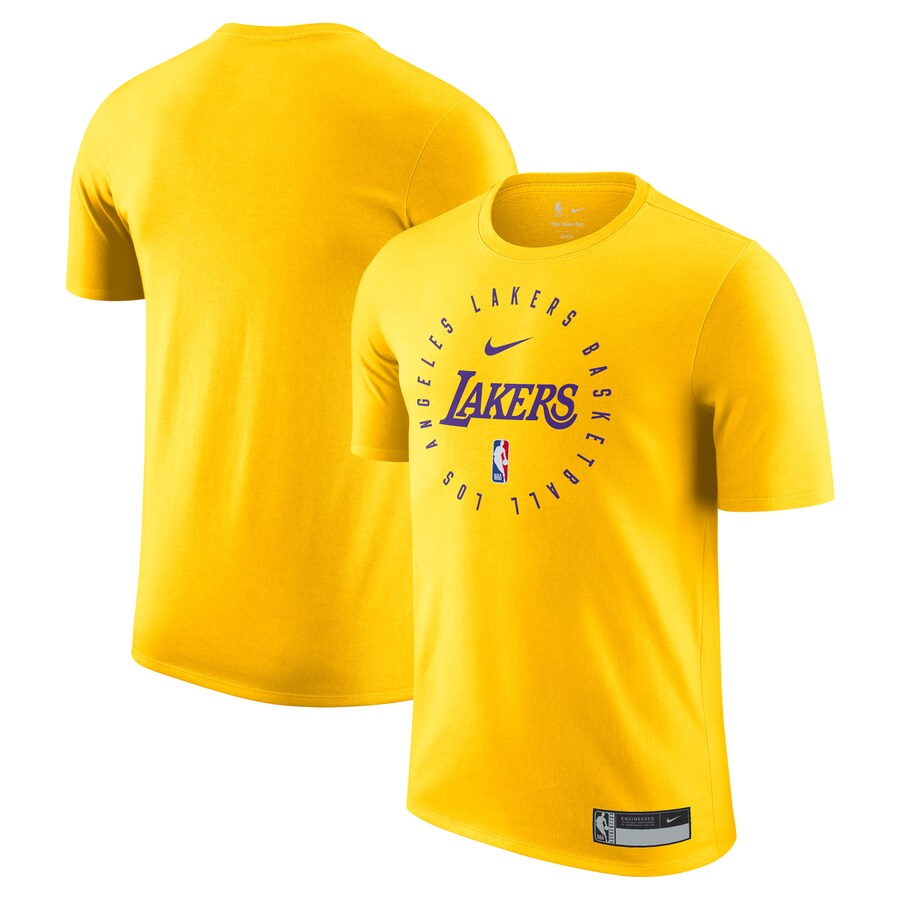 Men's Los Angeles Lakers Nike Gold 2024/25 Legend On-Court Practice Performance T-Shirt - Puhuasuan