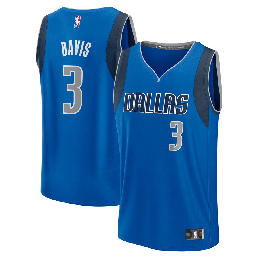 Youth Dallas Mavericks Anthony Davis Fanatics Royal Fast Break Replica Player Jersey - Puhuasuan