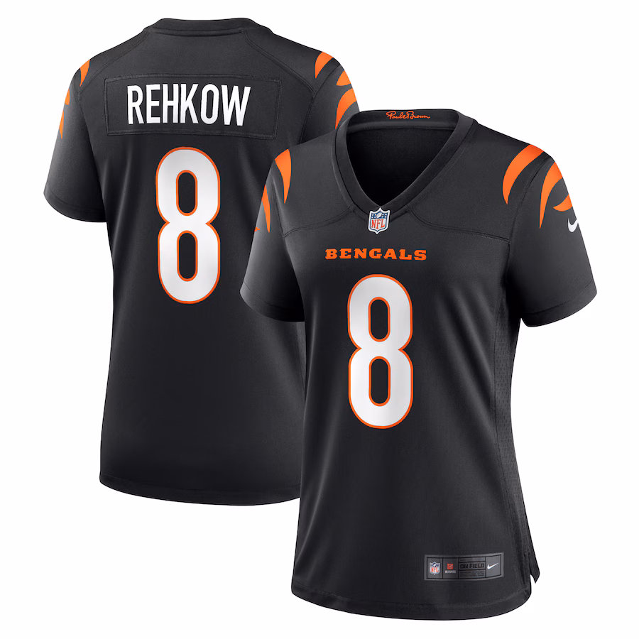 Women's Cincinnati Bengals Ryan Rehkow Nike Black Game Jersey - Puhuasuan