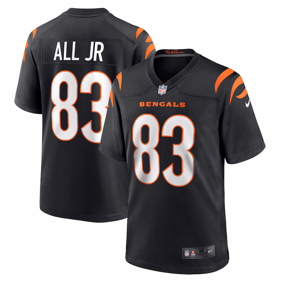 Men's Cincinnati Bengals Erick All Jr. Nike Black Team Game Jersey - Puhuasuan