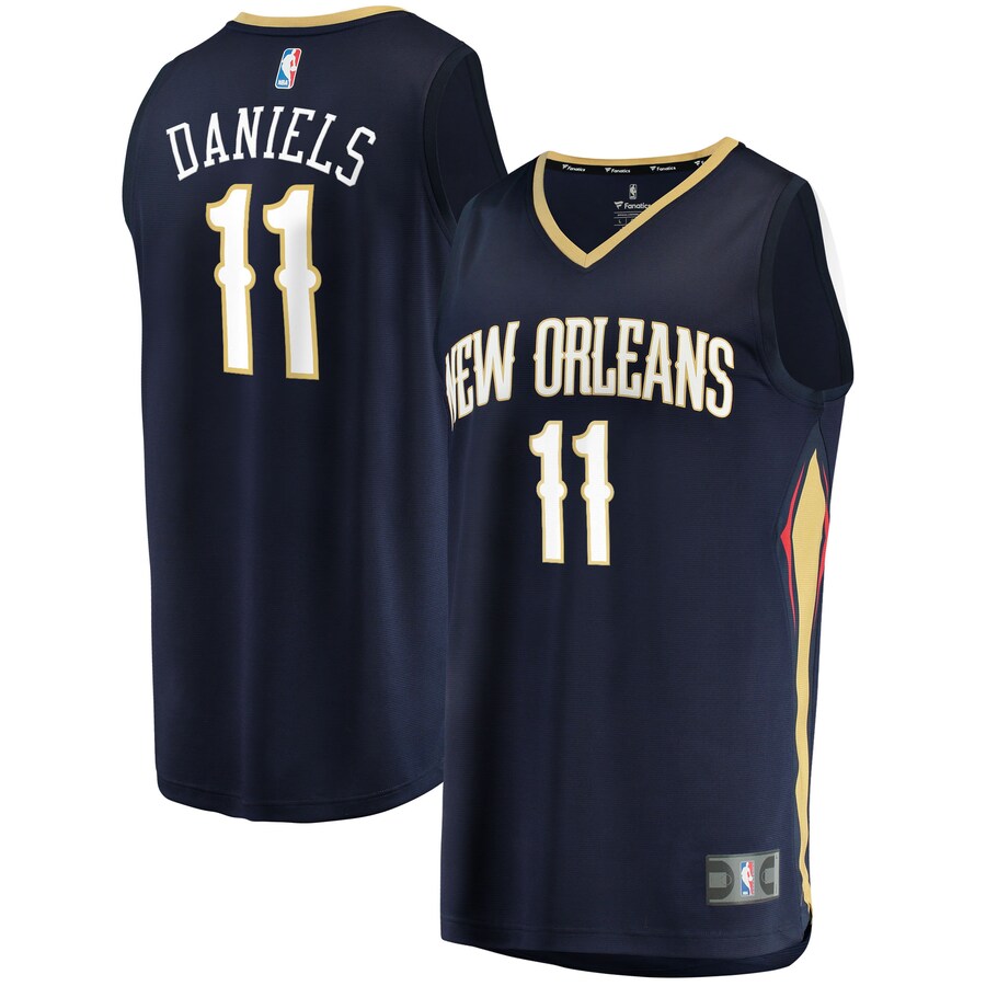 Men's New Orleans Pelicans Dyson Daniels Fanatics Navy Fast Break Replica Player Jersey - Icon Edition - Puhuasuan