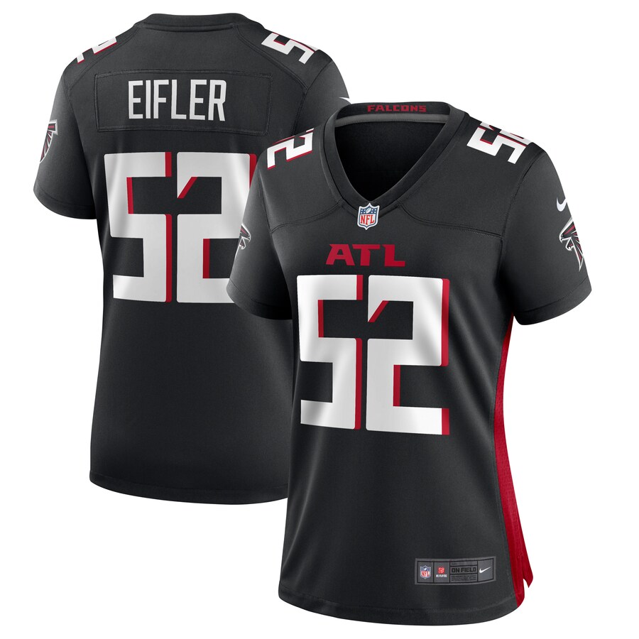 Women's Atlanta Falcons Milo Eifler Nike  Black  Game Jersey - Puhuasuan