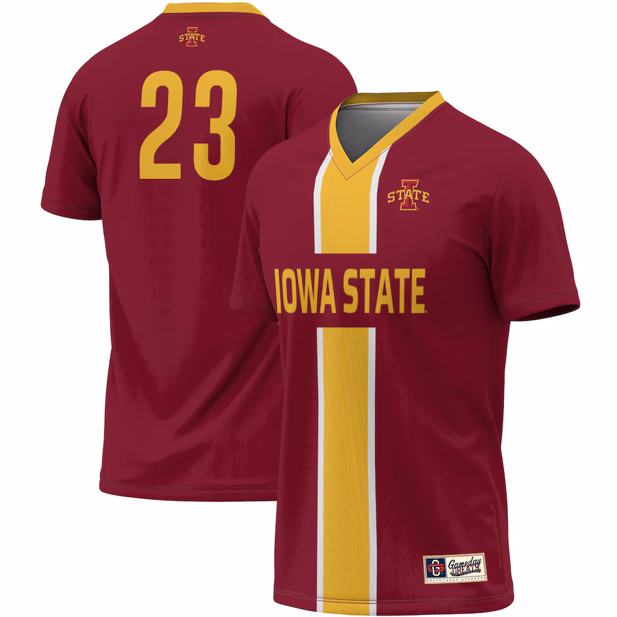Unisex ProSphere #1 Cardinal Iowa State Cyclones Lightweight Soccer Jersey - Puhuasuan