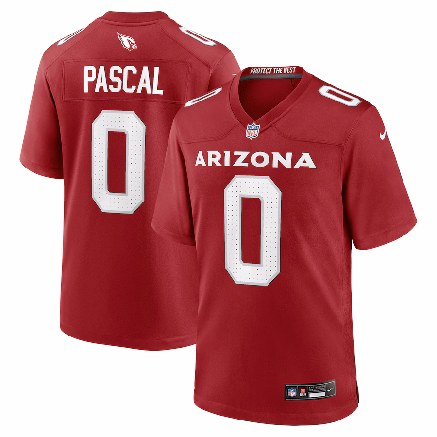 Men's Arizona Cardinals Zach Pascal Nike Cardinal Team Game Jersey - Puhuasuan