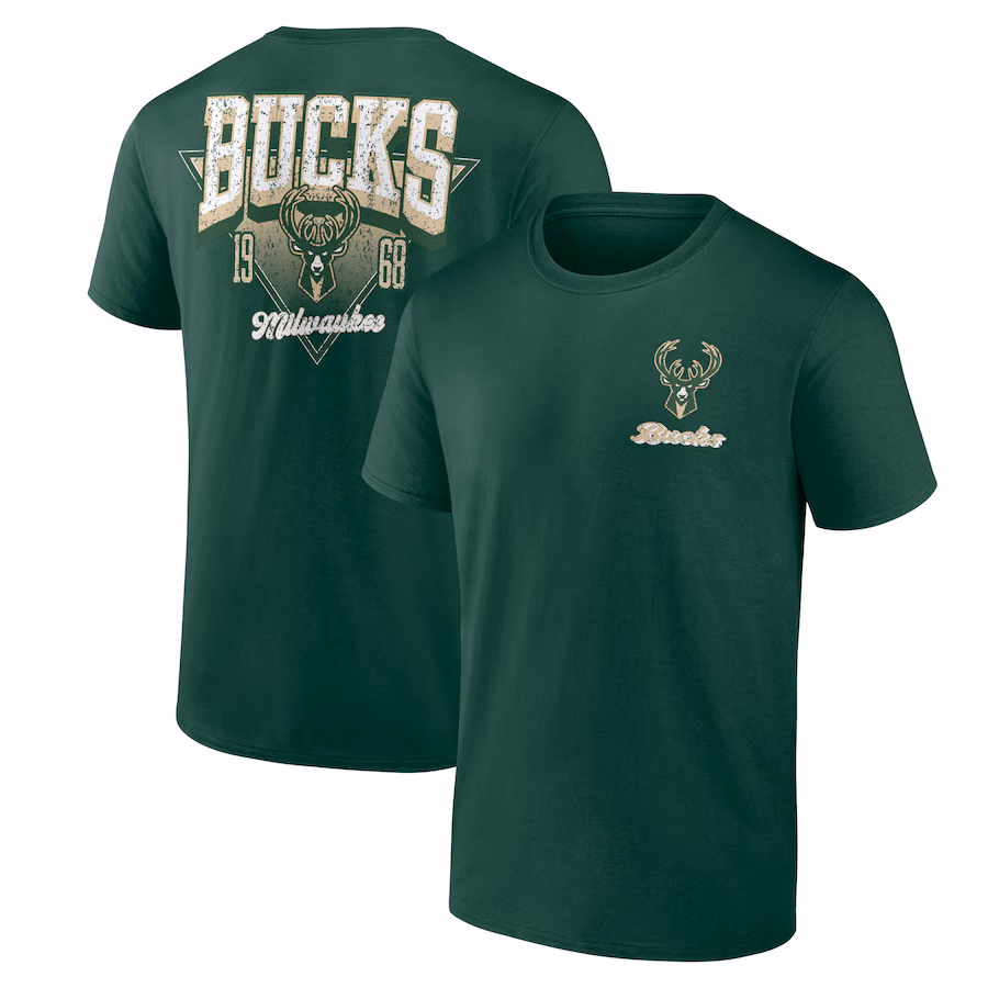 Men's Milwaukee Bucks Hunter Green Never Over T-Shirt - Puhuasuan