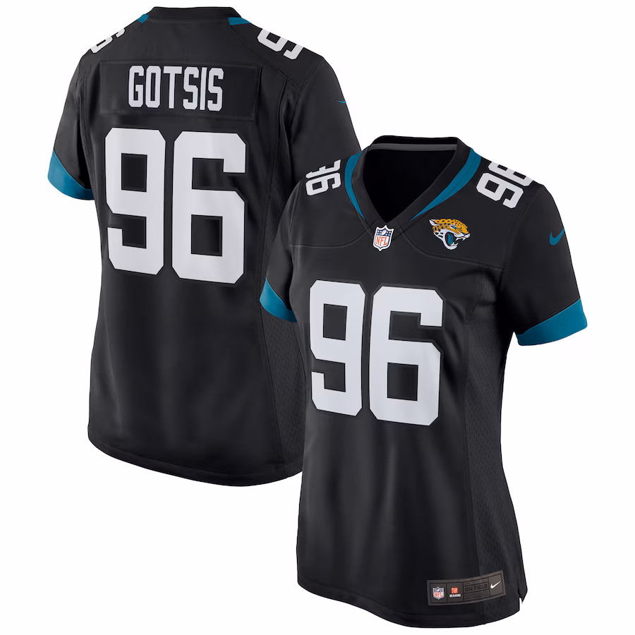 Women's Jacksonville Jaguars Adam Gotsis Nike Black Game Jersey - Puhuasuan